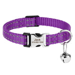 Collier pour chat design personnalisé violet sombre