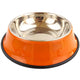 Gamelle pour chat design en inox colorée orange - Animal Lovers