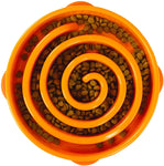 Gamelle labyrinthe pour chien orange