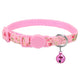 Collier pour chat avec médaille anti-étranglement rose