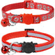 Collier pour chat avec clochette anti-étranglement rouge