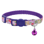 Collier pour chat avec médaille anti-étranglement violet