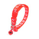 Collier pour chat réglable rouge