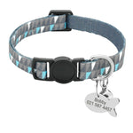 Collier pour chat avec médaille anti-étranglement gris