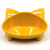 Mangeoire pour chat jaune