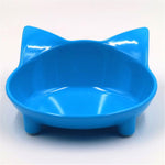 Mangeoire pour chat bleu