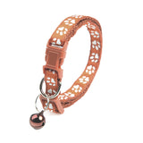 Collier pour chat réglable marron