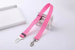 Laisse pour chien en voiture rose