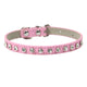 Collier en strass pour chat rose