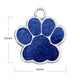 Médaille personnalisable pour chien bleue dimensions