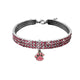 Collier pour chat avec diamants rose griffe