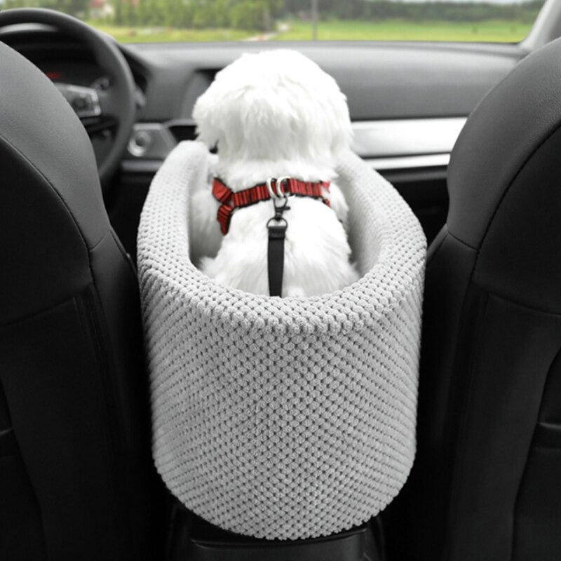 Siège d'auto pour chien avec laisse de sécurité douce et durable pour chien